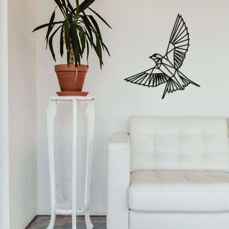 Laser cut bird wall decor