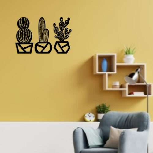 cactus wood decor