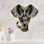 Multi Layered 3D Elephant Mandala Wall Art