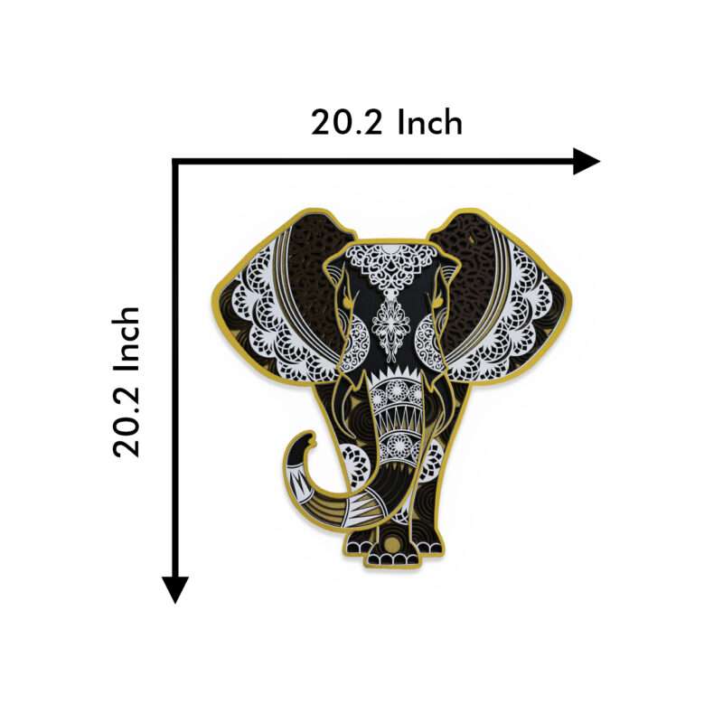 Elephant Multilayer Black Golden 7