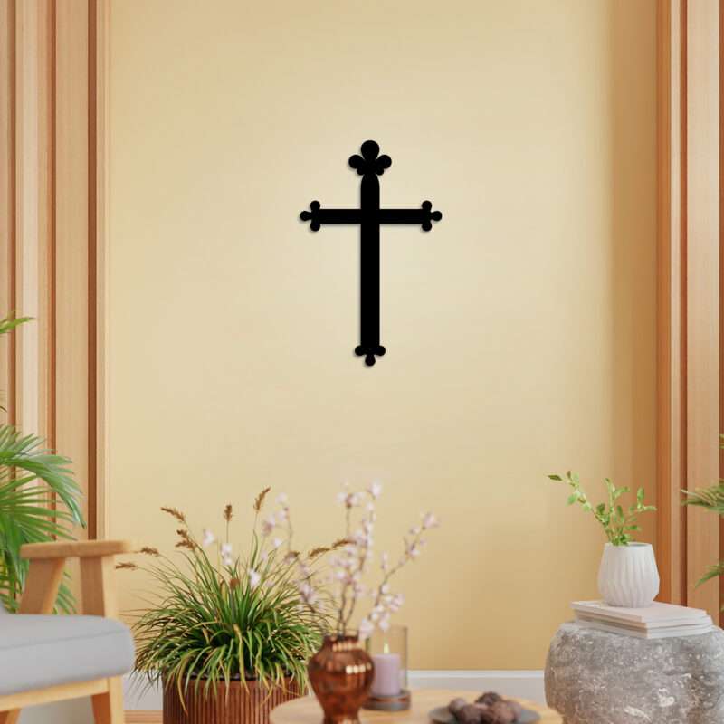 wooden christian cross for home decor