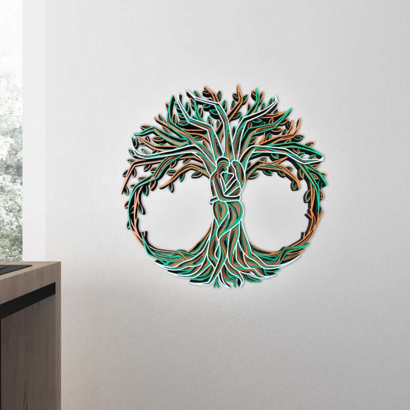 Tree of Life 3D Multilayer Mandala Wall Art