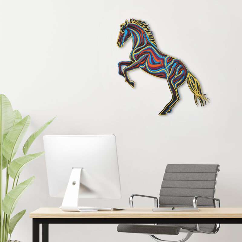 Horse 3d Layered Mandala Wall Art