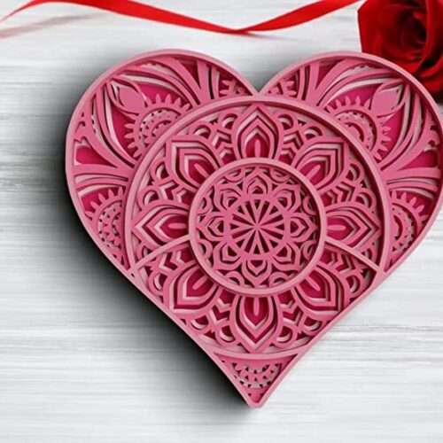 heart shaped mandala art