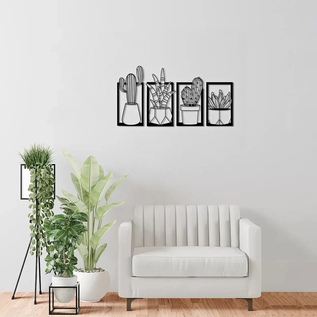 Cactus wall art