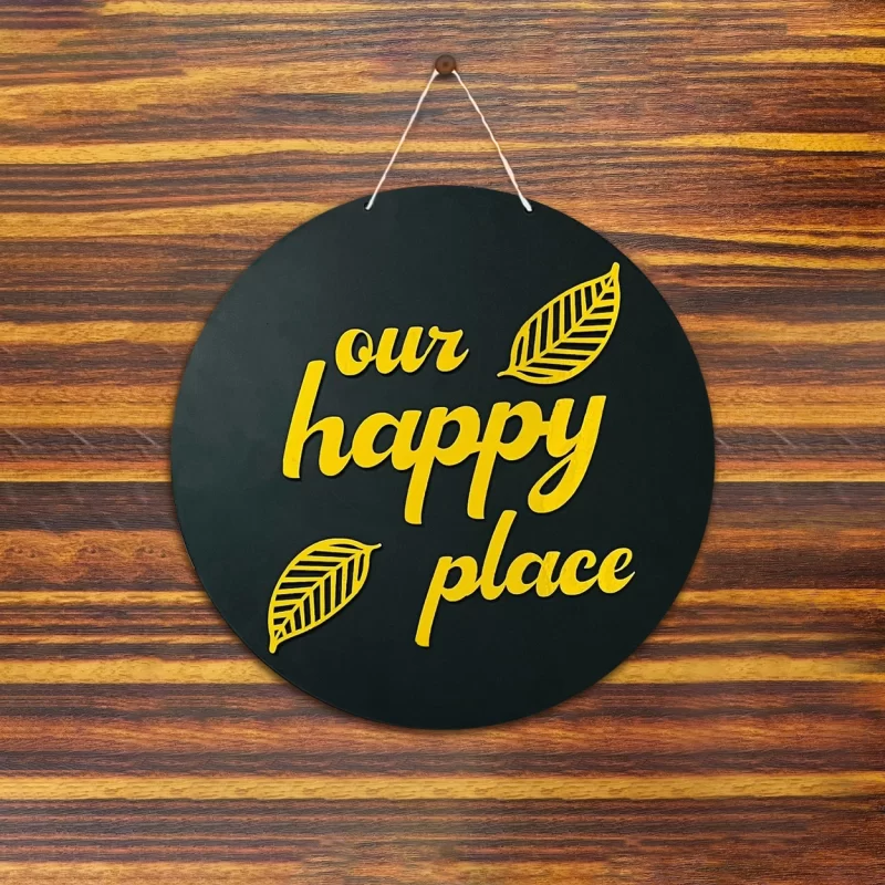 Our Happy Place Wall Decor