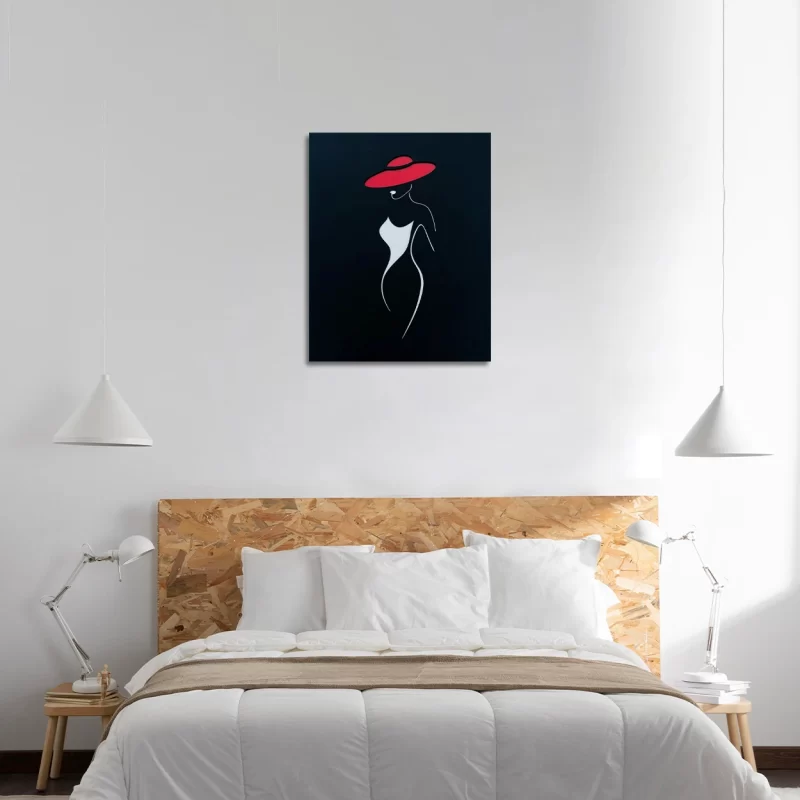 young lady wall art decor