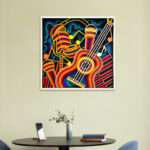 Musical Instruments 3D multilayer wall art