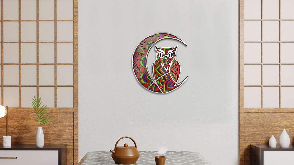 vintage owl wall decor