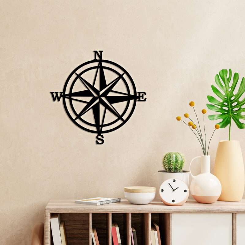 decorative compass wall art