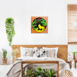 Jungle Harmony: Lion and Cub Multilayer Wall Art